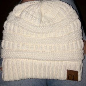 White CC Beanie